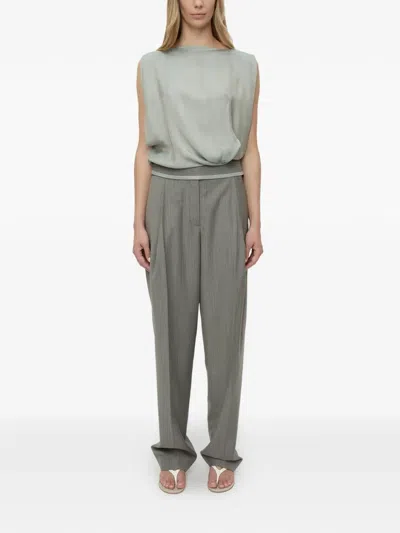 Christopher Esber Internal Tailored Top In Green