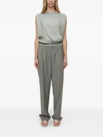 Christopher Esber Sashed Tailored Trousers In Gray