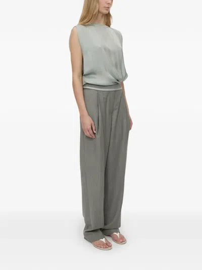 Christopher Esber Sashed Tailored Trousers In Gray