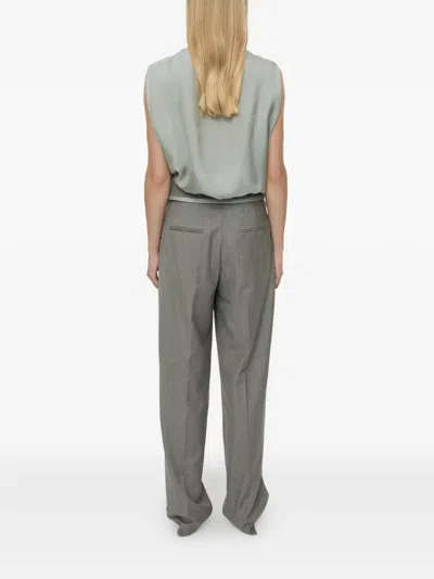 Christopher Esber Sashed Tailored Trousers In Gray