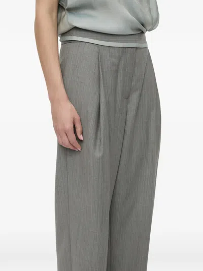 Christopher Esber Sashed Tailored Trousers In Gray