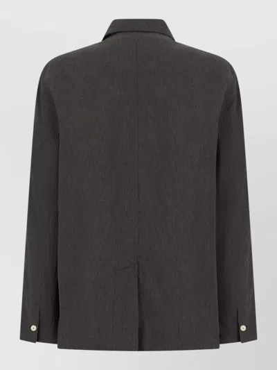 Jacquemus Single Breasted Tailored Jacket Notch Lapel In Brown