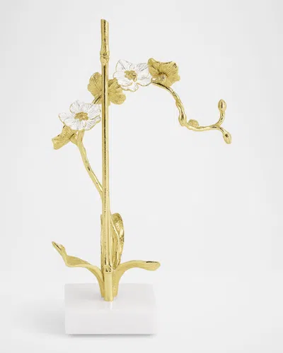 Michael Aram Orchid Decorative Object In Gold