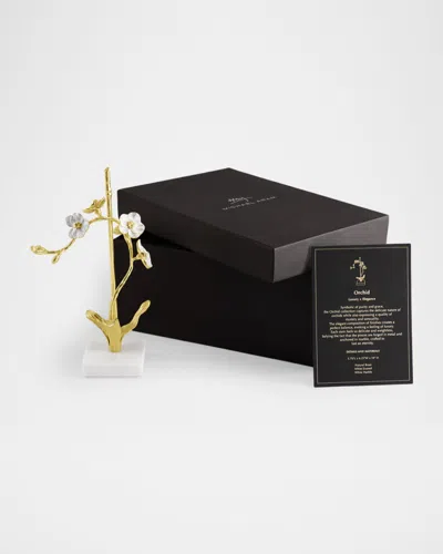 Michael Aram Orchid Decorative Object In Gold