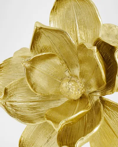 Michael Aram Magnolia Decorative Object In Gold