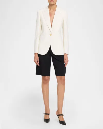 Givenchy Single-breasted Slim Blazer Jacket In White