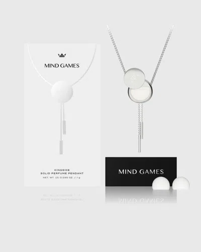 Mind Games Kingside Solid Perfume Pendant In Silver