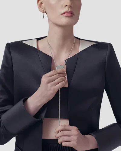 Mind Games Kingside Solid Perfume Pendant In Silver