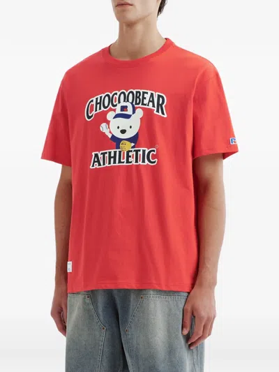 Chocoolate Bear-print T-shirt In Red