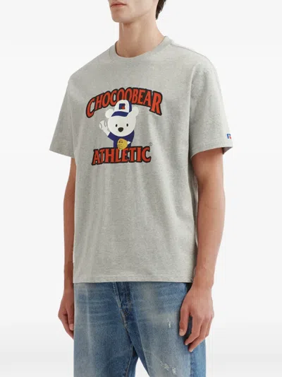 Chocoolate Bear-print T-shirt In Gray