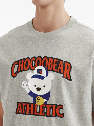 Chocoolate Bear-print T-shirt In Gray