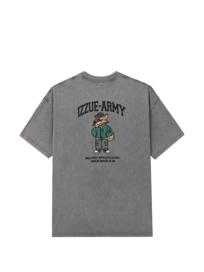 Izzue Logo-print T-shirt In Brown