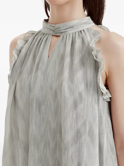 B+ab Abstract-pattern Mini Dress In Gray