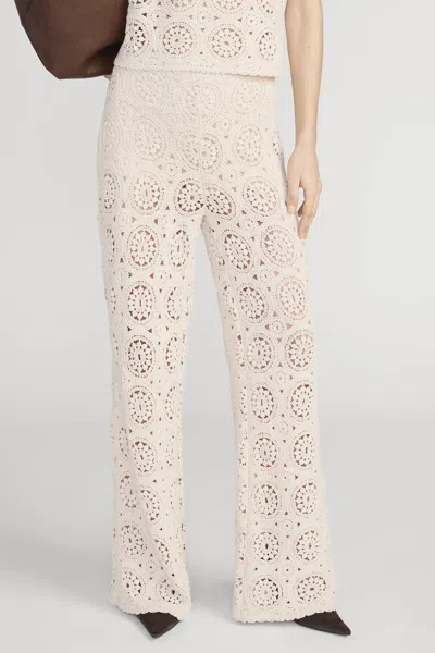 Frame The Crochet Pant In Brown