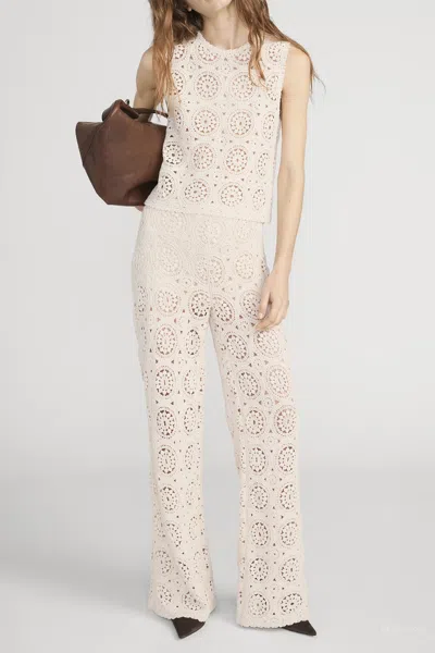 Frame The Crochet Pant In Brown