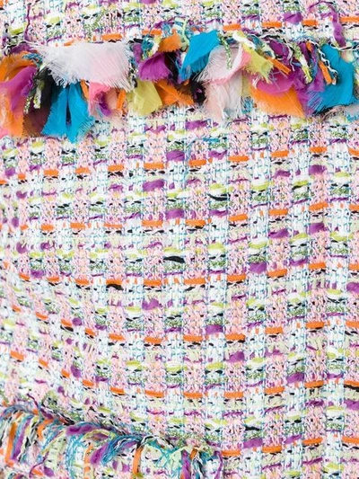 Shop Msgm Tweed Jacket - Multicolour