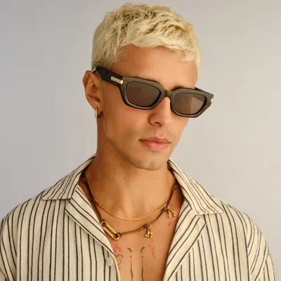 Le Specs Cubito + In Brown