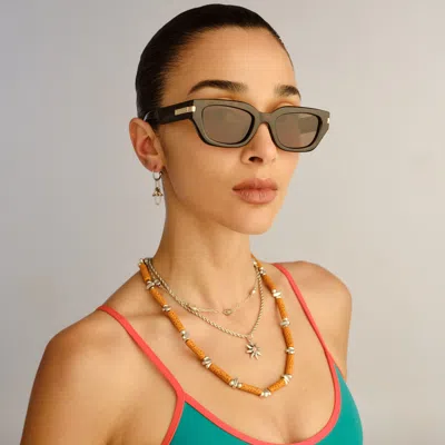 Le Specs Cubito + In Brown