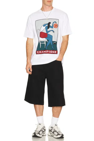 By Parra Champione T-shirt White In Multi