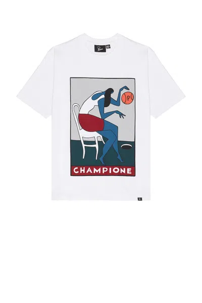 By Parra Champione T-shirt White In Multi