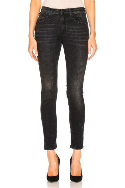 Shop R13 High Rise Skinny In Black Marble