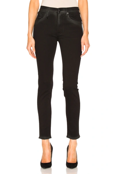 Shop R13 High Rise Skinny In Black. In Saturated Black