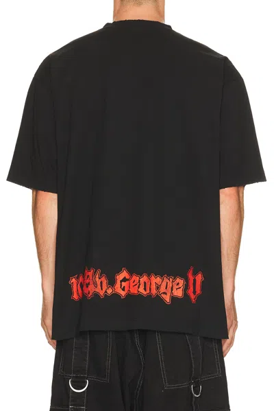 Balenciaga Cotton Salon De Couture Gothic T-shirt In Black