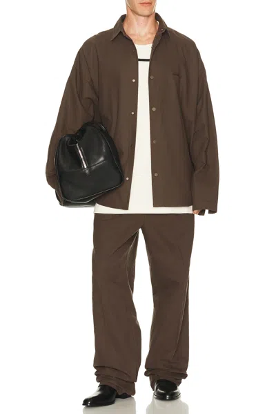 Essentials Overshirt In Brown