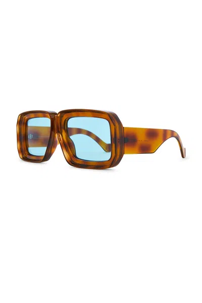 Loewe Oversized Tortoiseshell Square Sunglasses In Brown