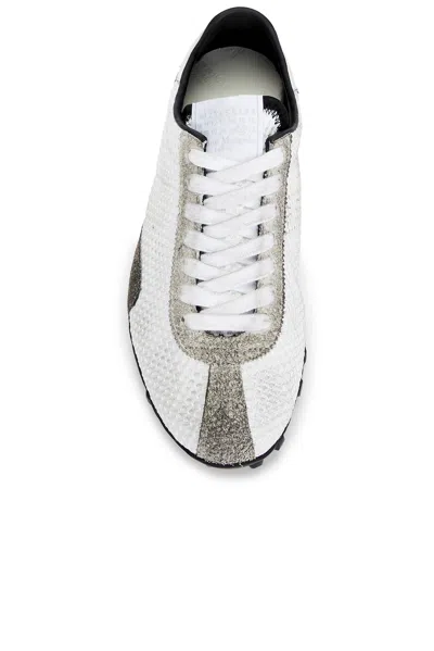 Maison Margiela Timeless Leather Sneakers For Men In White
