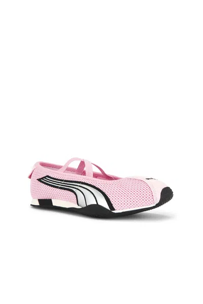 Puma H-street Cross-straps Ballet Sneakers In Pink