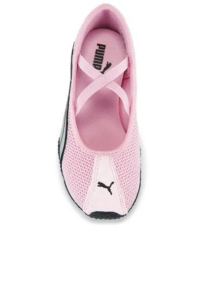 Puma H-street Cross-straps Ballet Sneakers In Pink