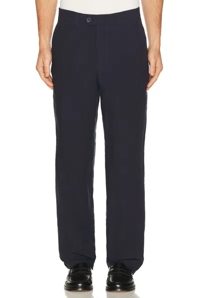 Percival Tailored Linen Trousers In Gray