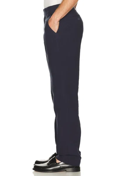 Percival Tailored Linen Trousers In Gray