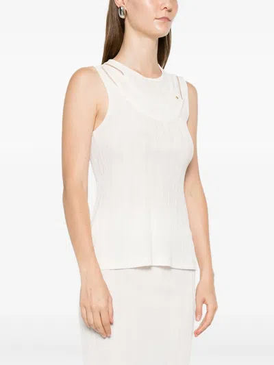 Viktor & Rolf 트리플 레이어 탱크 탑 In White