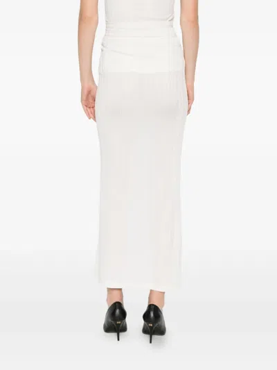 Viktor & Rolf 트리플 레이어 미디 스커트 In White