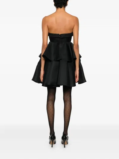 Viktor & Rolf 보우 드레이프 칵테일 드레스 In Black