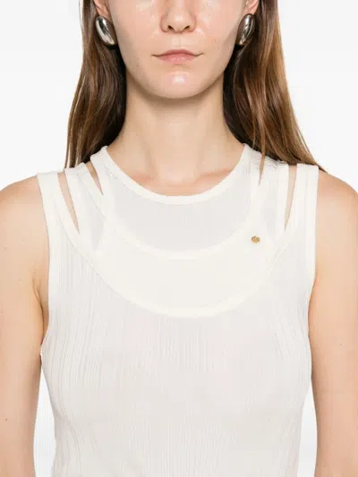 Viktor & Rolf 트리플 레이어 탱크 탑 In White