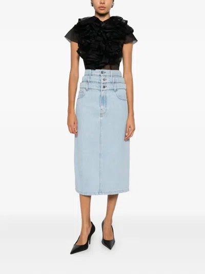 Viktor & Rolf 자보 디테일 러플 블라우스 In Black