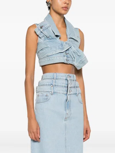 Viktor & Rolf 타이 디테일 베스트 In Blue