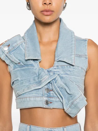 Viktor & Rolf 타이 디테일 베스트 In Blue