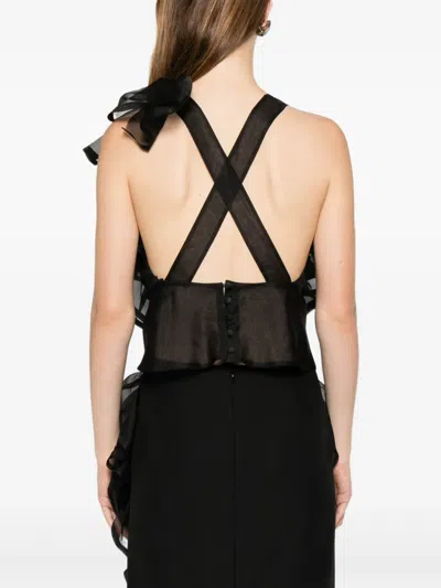 Viktor & Rolf 러플 볼랑 탑 In Black