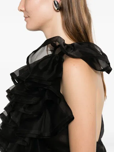 Viktor & Rolf 러플 볼랑 탑 In Black