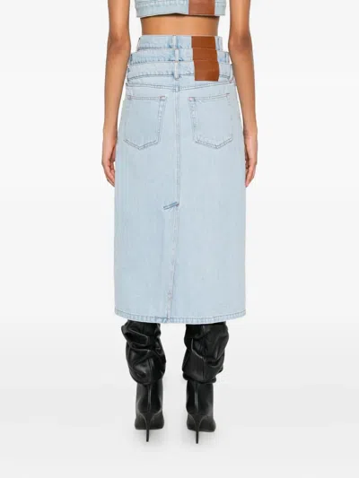 Viktor & Rolf 트리플 레이어 데님 스커트 In Blue