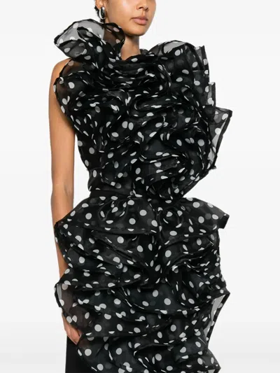 Viktor & Rolf 폴카 도트 패턴 블라우스 In Black