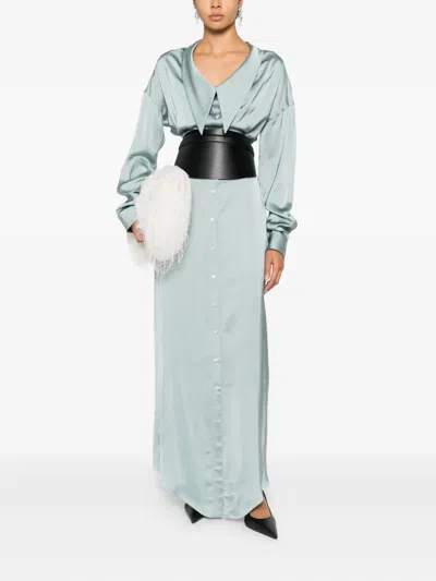 Viktor & Rolf 긴소매 맥시 드레스 In Blue
