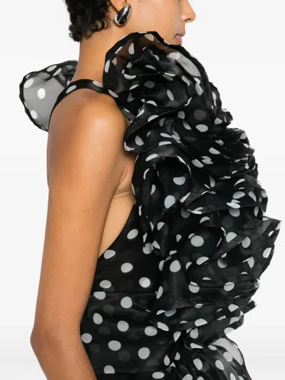 Viktor & Rolf 폴카 도트 패턴 블라우스 In Black