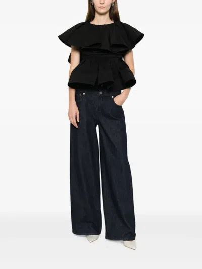 Viktor & Rolf 레이어드 트리플 진 In Black