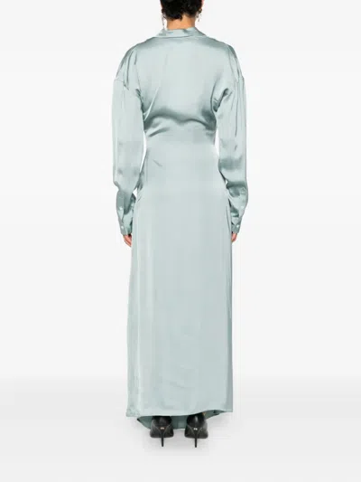 Viktor & Rolf 긴소매 맥시 드레스 In Blue