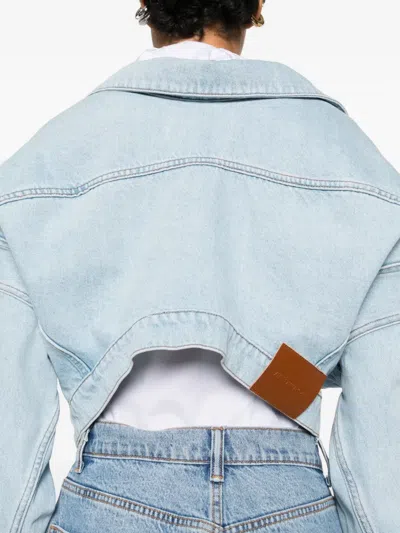 Viktor & Rolf 칼라 데님 재킷 In Blue